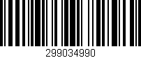 Código de barras (EAN, GTIN, SKU, ISBN): '299034990'