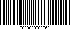 Código de barras (EAN, GTIN, SKU, ISBN): '3000000000762'