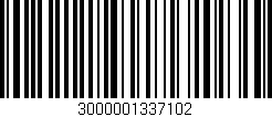 Código de barras (EAN, GTIN, SKU, ISBN): '3000001337102'