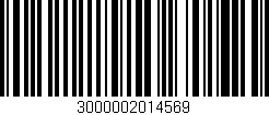Código de barras (EAN, GTIN, SKU, ISBN): '3000002014569'