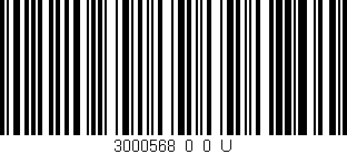 Código de barras (EAN, GTIN, SKU, ISBN): '3000568_0_0_U'