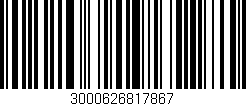 Código de barras (EAN, GTIN, SKU, ISBN): '3000626817867'