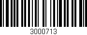 Código de barras (EAN, GTIN, SKU, ISBN): '3000713'