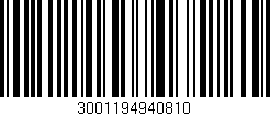 Código de barras (EAN, GTIN, SKU, ISBN): '3001194940810'