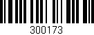 Código de barras (EAN, GTIN, SKU, ISBN): '300173'