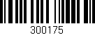 Código de barras (EAN, GTIN, SKU, ISBN): '300175'