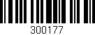 Código de barras (EAN, GTIN, SKU, ISBN): '300177'