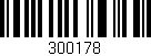 Código de barras (EAN, GTIN, SKU, ISBN): '300178'