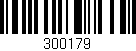 Código de barras (EAN, GTIN, SKU, ISBN): '300179'