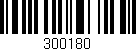 Código de barras (EAN, GTIN, SKU, ISBN): '300180'