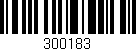 Código de barras (EAN, GTIN, SKU, ISBN): '300183'