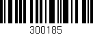 Código de barras (EAN, GTIN, SKU, ISBN): '300185'