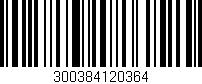 Código de barras (EAN, GTIN, SKU, ISBN): '300384120364'