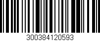 Código de barras (EAN, GTIN, SKU, ISBN): '300384120593'