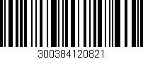 Código de barras (EAN, GTIN, SKU, ISBN): '300384120821'
