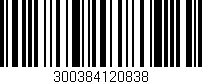 Código de barras (EAN, GTIN, SKU, ISBN): '300384120838'