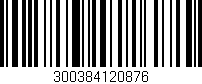 Código de barras (EAN, GTIN, SKU, ISBN): '300384120876'