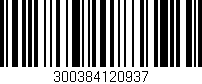 Código de barras (EAN, GTIN, SKU, ISBN): '300384120937'