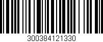 Código de barras (EAN, GTIN, SKU, ISBN): '300384121330'
