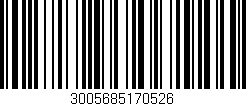 Código de barras (EAN, GTIN, SKU, ISBN): '3005685170526'