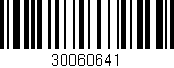 Código de barras (EAN, GTIN, SKU, ISBN): '30060641'