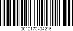 Código de barras (EAN, GTIN, SKU, ISBN): '3012173404216'