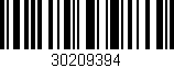 Código de barras (EAN, GTIN, SKU, ISBN): '30209394'