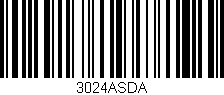 Código de barras (EAN, GTIN, SKU, ISBN): '3024ASDA'