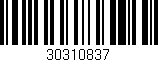 Código de barras (EAN, GTIN, SKU, ISBN): '30310837'