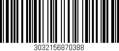 Código de barras (EAN, GTIN, SKU, ISBN): '3032156870388'
