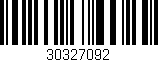 Código de barras (EAN, GTIN, SKU, ISBN): '30327092'