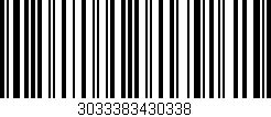 Código de barras (EAN, GTIN, SKU, ISBN): '3033383430338'