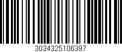 Código de barras (EAN, GTIN, SKU, ISBN): '3034325106397'