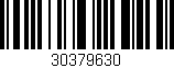 Código de barras (EAN, GTIN, SKU, ISBN): '30379630'