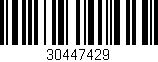 Código de barras (EAN, GTIN, SKU, ISBN): '30447429'