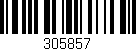 Código de barras (EAN, GTIN, SKU, ISBN): '305857'