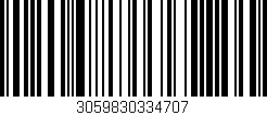 Código de barras (EAN, GTIN, SKU, ISBN): '3059830334707'