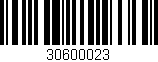 Código de barras (EAN, GTIN, SKU, ISBN): '30600023'