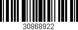Código de barras (EAN, GTIN, SKU, ISBN): '30868922'