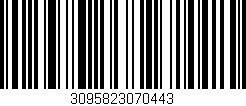 Código de barras (EAN, GTIN, SKU, ISBN): '3095823070443'