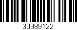 Código de barras (EAN, GTIN, SKU, ISBN): '30989122'