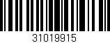 Código de barras (EAN, GTIN, SKU, ISBN): '31019915'