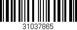Código de barras (EAN, GTIN, SKU, ISBN): '31037865'