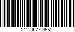 Código de barras (EAN, GTIN, SKU, ISBN): '3112007796552'