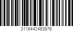 Código de barras (EAN, GTIN, SKU, ISBN): '3116442483978'