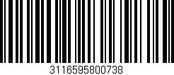 Código de barras (EAN, GTIN, SKU, ISBN): '3116595800738'