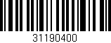Código de barras (EAN, GTIN, SKU, ISBN): '31190400'