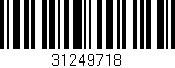 Código de barras (EAN, GTIN, SKU, ISBN): '31249718'