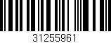 Código de barras (EAN, GTIN, SKU, ISBN): '31255961'