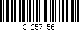 Código de barras (EAN, GTIN, SKU, ISBN): '31257156'